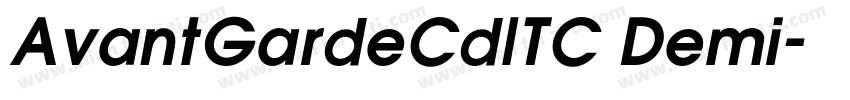 AvantGardeCdITC Demi字体转换